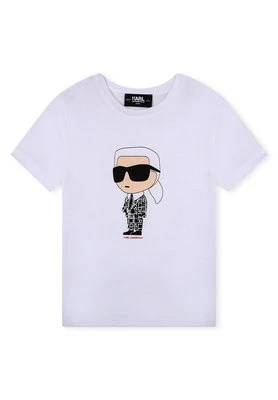 T-shirt z nadrukiem KARL LAGERFELD KIDS