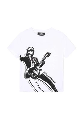 T-shirt z nadrukiem KARL LAGERFELD KIDS