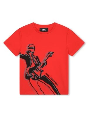 T-shirt z nadrukiem KARL LAGERFELD KIDS