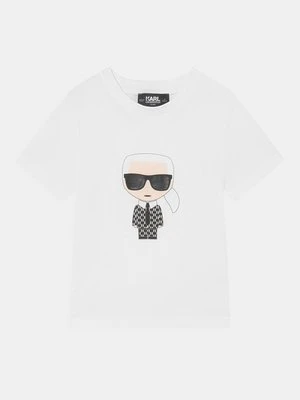 T-shirt z nadrukiem KARL LAGERFELD KIDS