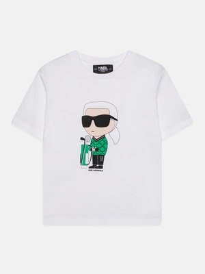 T-shirt z nadrukiem KARL LAGERFELD KIDS