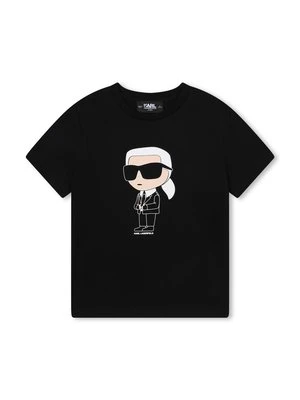 T-shirt z nadrukiem KARL LAGERFELD KIDS