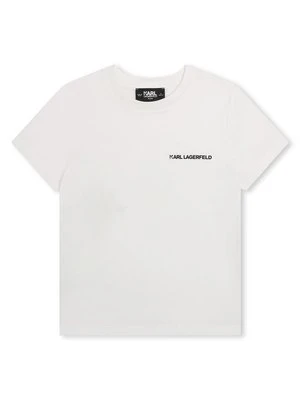 T-shirt z nadrukiem KARL LAGERFELD KIDS