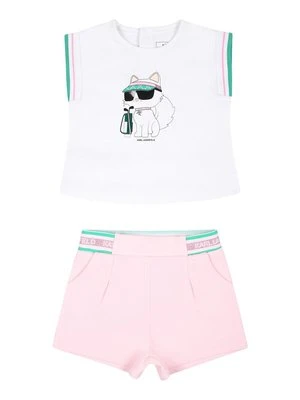 T-shirt z nadrukiem KARL LAGERFELD KIDS