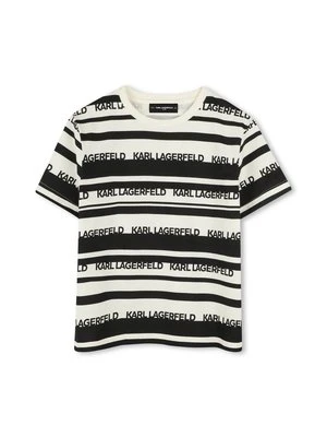 T-shirt z nadrukiem KARL LAGERFELD KIDS