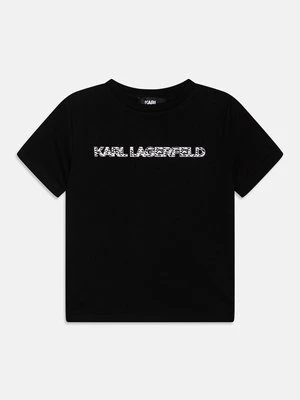 T-shirt z nadrukiem KARL LAGERFELD KIDS