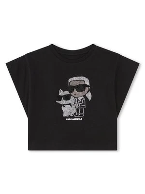 T-shirt z nadrukiem KARL LAGERFELD KIDS