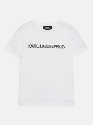 T-shirt z nadrukiem KARL LAGERFELD KIDS