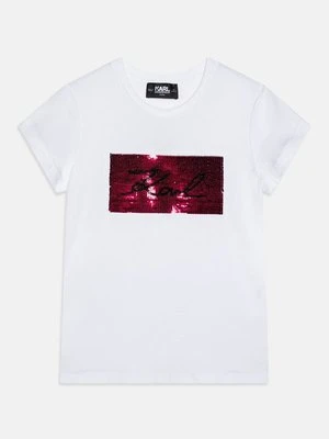 T-shirt z nadrukiem KARL LAGERFELD KIDS