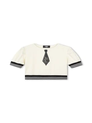 T-shirt z nadrukiem KARL LAGERFELD KIDS