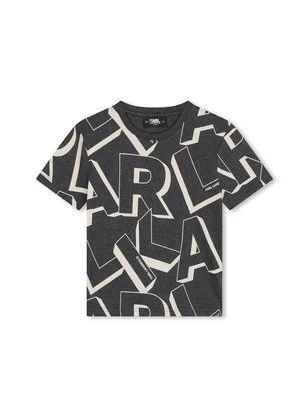 T-shirt z nadrukiem KARL LAGERFELD KIDS