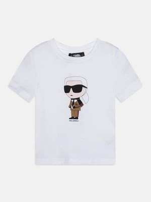 T-shirt z nadrukiem KARL LAGERFELD KIDS