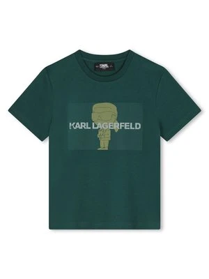 T-shirt z nadrukiem KARL LAGERFELD KIDS