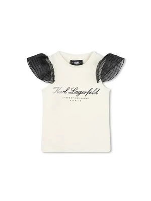T-shirt z nadrukiem KARL LAGERFELD KIDS
