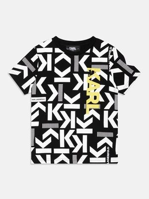 T-shirt z nadrukiem KARL LAGERFELD KIDS