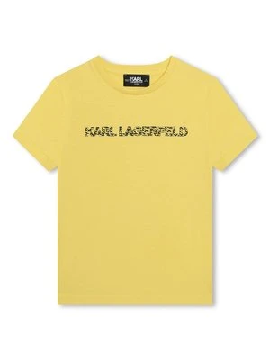 T-shirt z nadrukiem KARL LAGERFELD KIDS