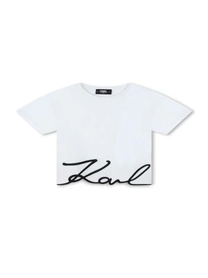 T-shirt z nadrukiem KARL LAGERFELD KIDS