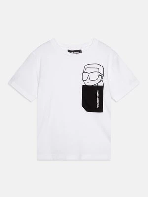T-shirt z nadrukiem KARL LAGERFELD KIDS