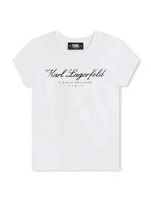 T-shirt z nadrukiem KARL LAGERFELD KIDS