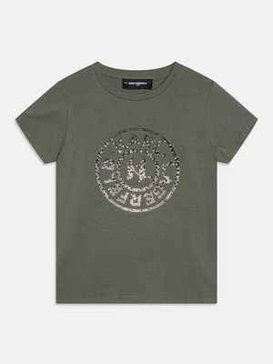 T-shirt z nadrukiem KARL LAGERFELD KIDS
