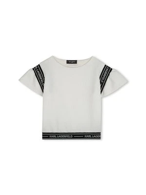 T-shirt z nadrukiem KARL LAGERFELD KIDS