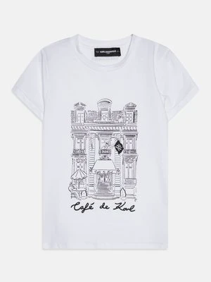 T-shirt z nadrukiem KARL LAGERFELD KIDS