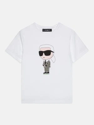 T-shirt z nadrukiem KARL LAGERFELD KIDS