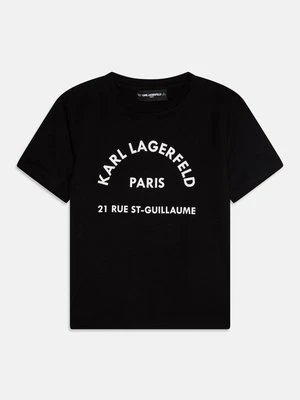 T-shirt z nadrukiem KARL LAGERFELD KIDS