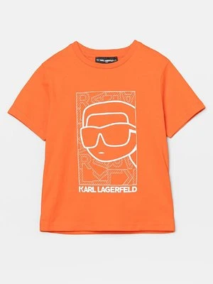 T-shirt z nadrukiem KARL LAGERFELD KIDS