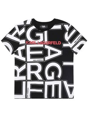 T-shirt z nadrukiem KARL LAGERFELD KIDS