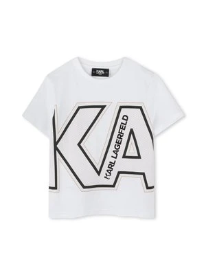 T-shirt z nadrukiem KARL LAGERFELD KIDS