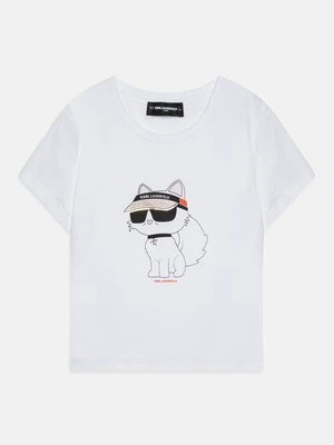 T-shirt z nadrukiem KARL LAGERFELD KIDS