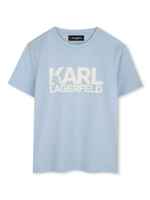 T-shirt z nadrukiem KARL LAGERFELD KIDS