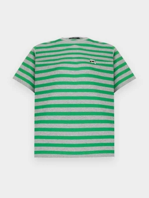 T-shirt z nadrukiem KARL LAGERFELD zielony