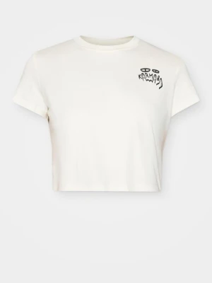 T-shirt z nadrukiem Karma8a biały
