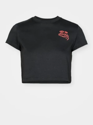 T-shirt z nadrukiem Karma8a czarny