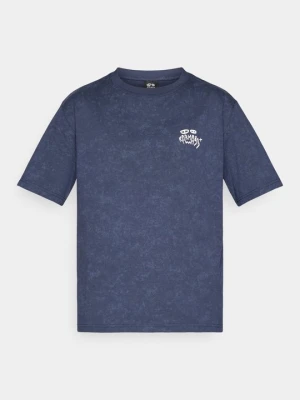 T-shirt z nadrukiem Karma8a granatowy