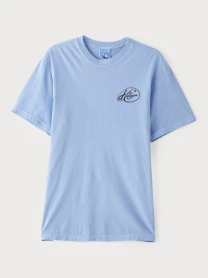 T-shirt z nadrukiem Kidsuper niebieski