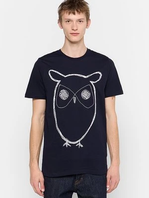 T-shirt z nadrukiem KnowledgeCotton Apparel