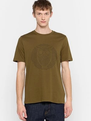 T-shirt z nadrukiem KnowledgeCotton Apparel