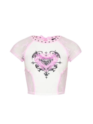T-shirt z nadrukiem Koi Footwear biały