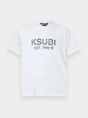 T-shirt z nadrukiem KSUBI biały