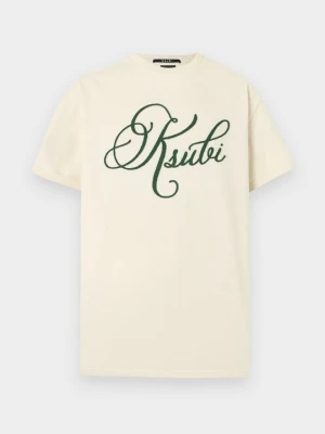 T-shirt z nadrukiem KSUBI biały