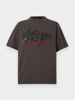 T-shirt z nadrukiem KSUBI khaki