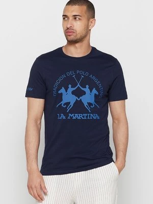 T-shirt z nadrukiem LA MARTINA