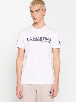 T-shirt z nadrukiem LA MARTINA