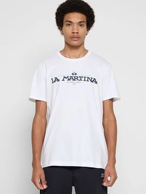 Zdjęcie produktu T-shirt z nadrukiem La Martina biały