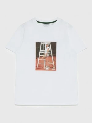 T-shirt z nadrukiem Lacoste