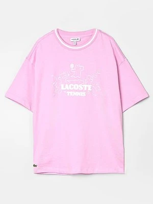 T-shirt z nadrukiem Lacoste