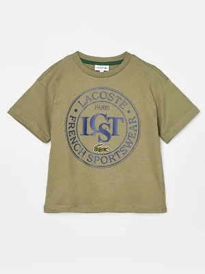 T-shirt z nadrukiem Lacoste